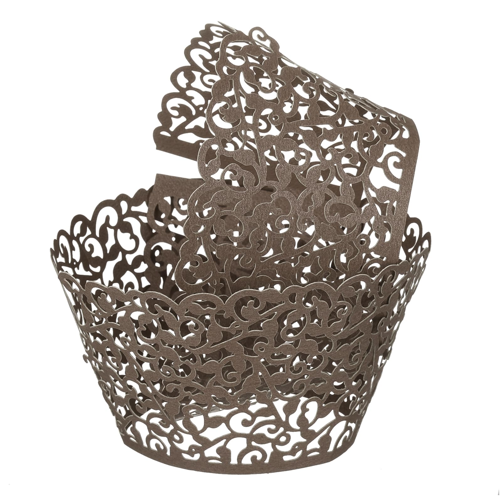 Forro hueco para magdalenas uxcell y moldes de papel para decoración de bodas y postres de café