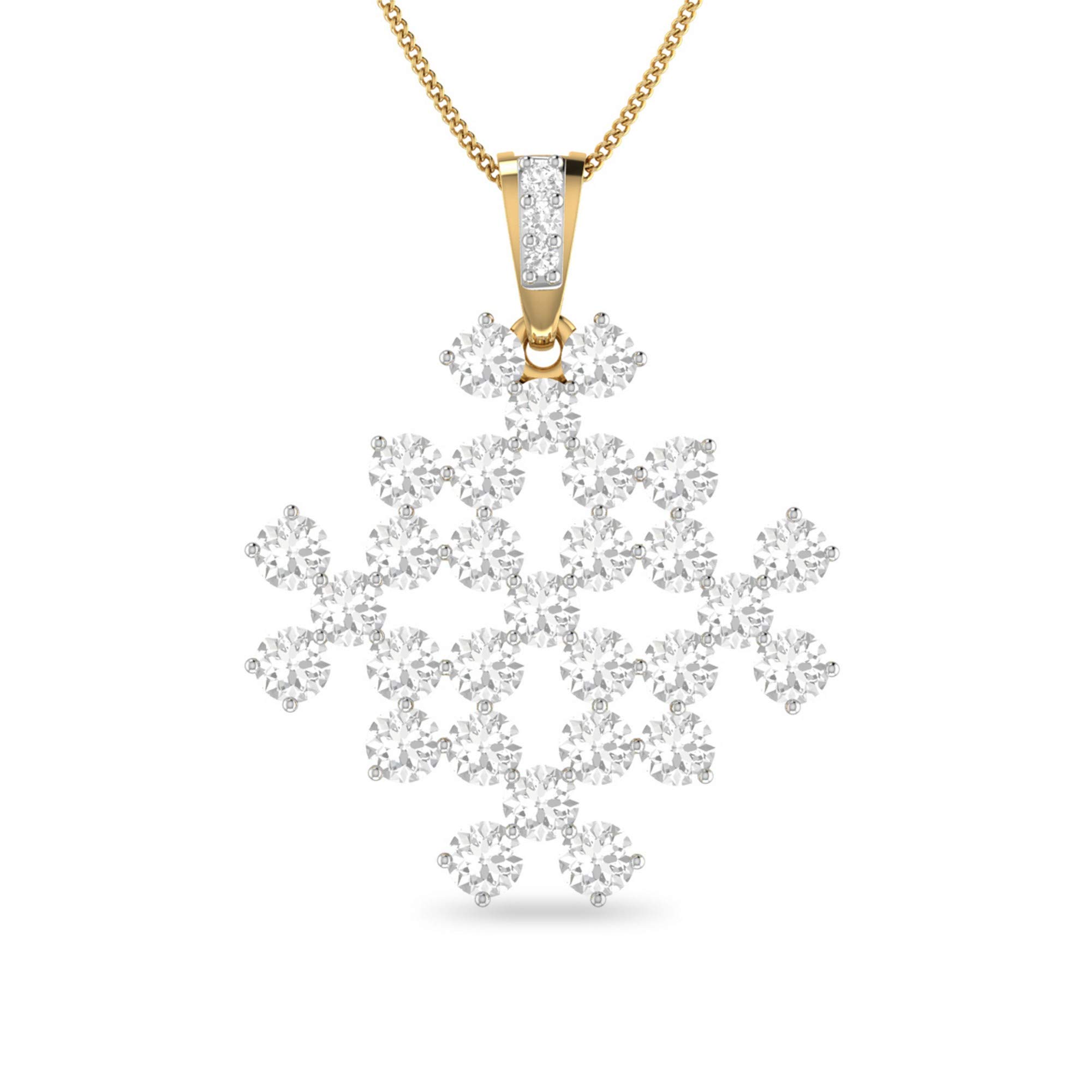 pc jeweller Yellow Gold and Solitaire Pendant for Women-picture-18