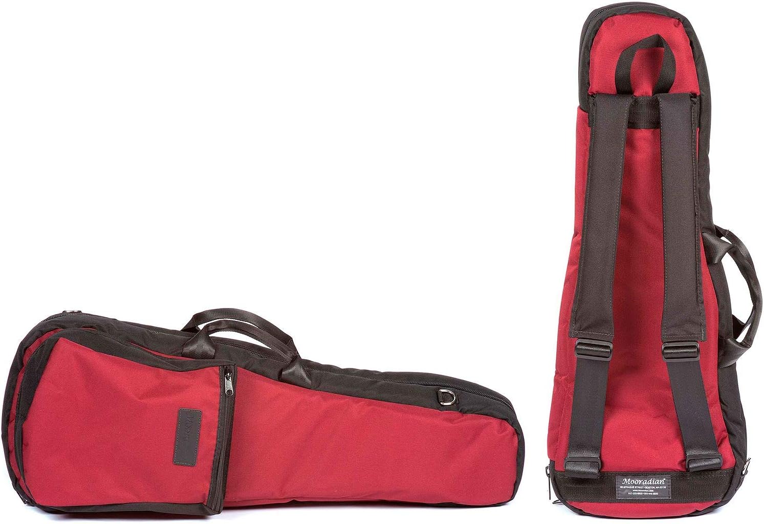 Mooradian Shaped 4/4 Violin Case Cover, black/burgundy