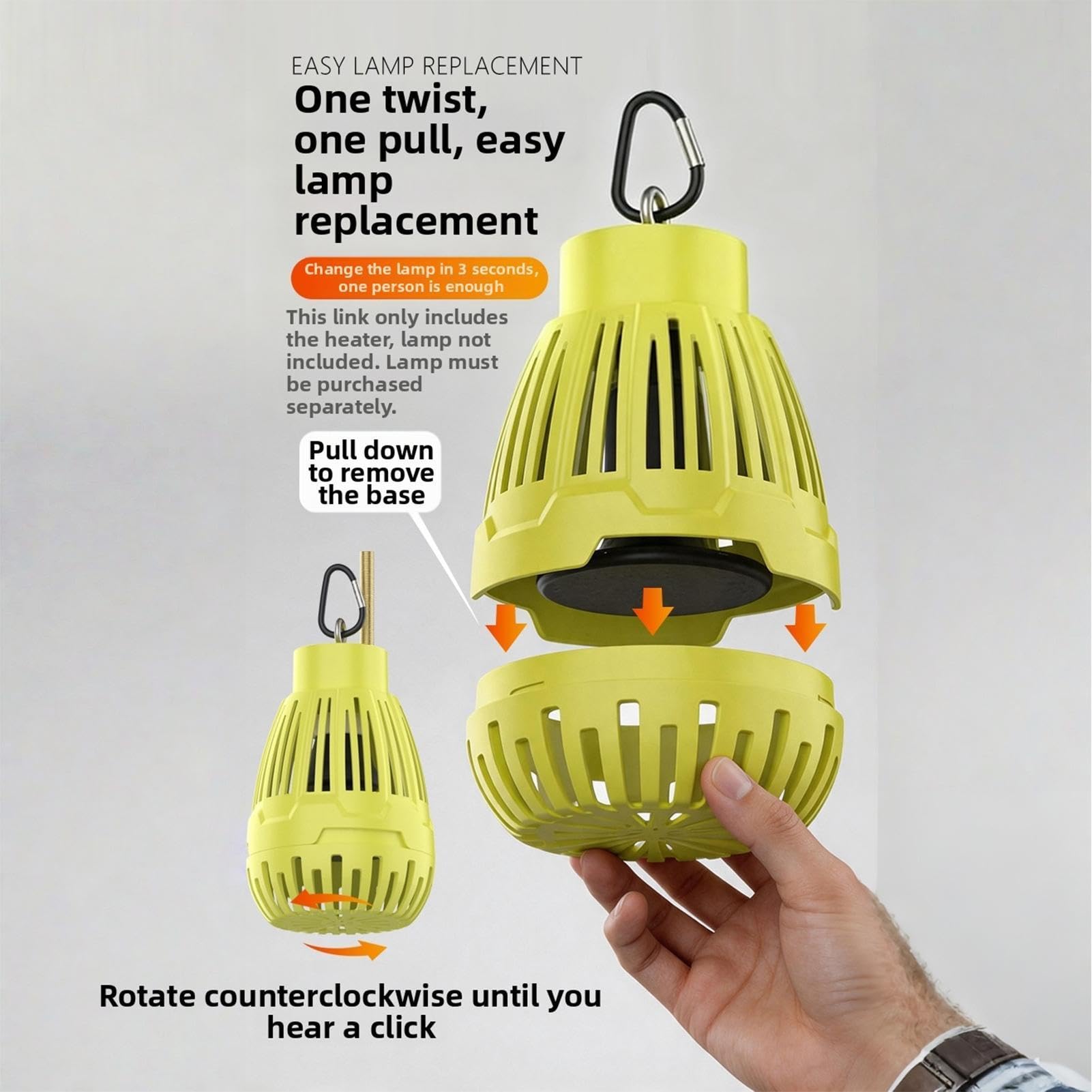 Ogrzewacz Dla Ptaków Regulowana Termostatyczna Bezpieczna Elastyczna Lampa
