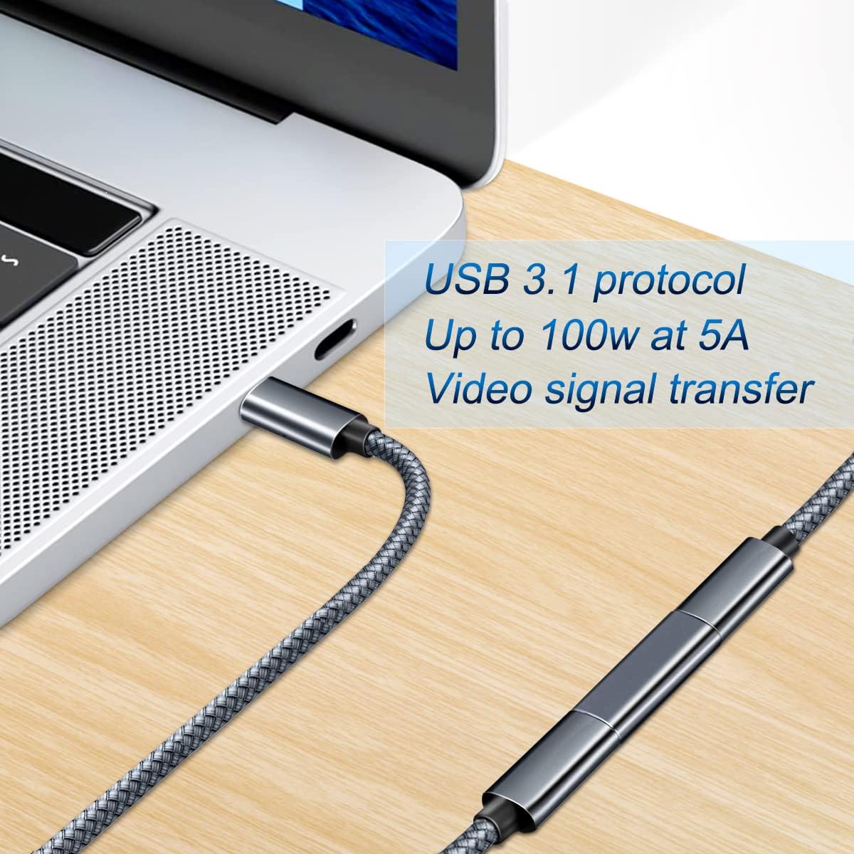 Basesailor USB C Female to Female Adapter 3-Pack,USBC 3.1 10GBps 100W PD Coupler for Connecting Two Type C Cable,Thunderbolt 3 Compatible Extension Connector for USB-C Devices