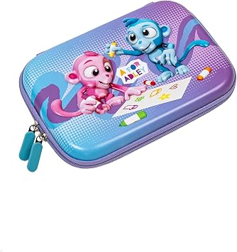 A FOR ADLEY Monkey Buddies Color Pop Pencil Pouch as Seen in Her YouTube Back To School Videos