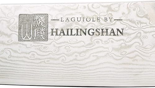 Miniatura 3 de Qin Dynasty Series - Cuchillo de cocina profesional de 9.6 pulgadas, cuchillo de chef de acero de Damasco de alto carbono, cuchillo de pelar afilado