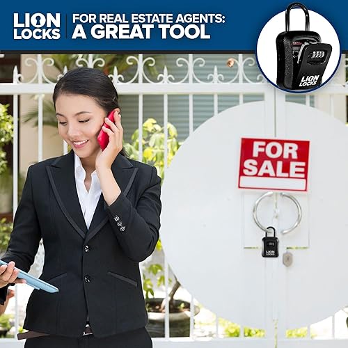 Miniatura 6 de Caja de seguridad para llaves, caja de seguridad para llave de casa, caja de seguridad con combinación para bienes raíces, llaves de automóvil, caja