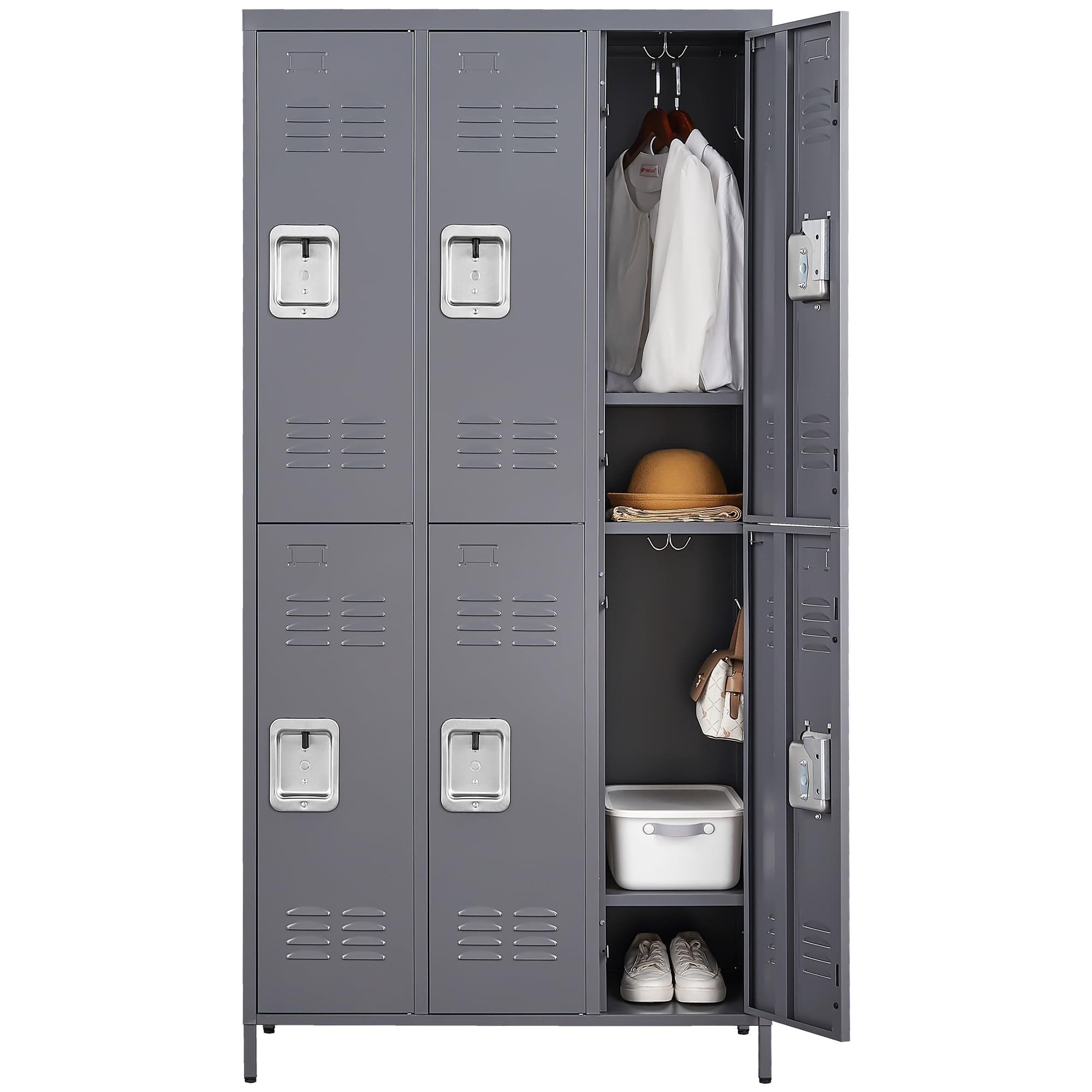 FLIXELIO 6 Doors Metal Lockers for Employees 72
