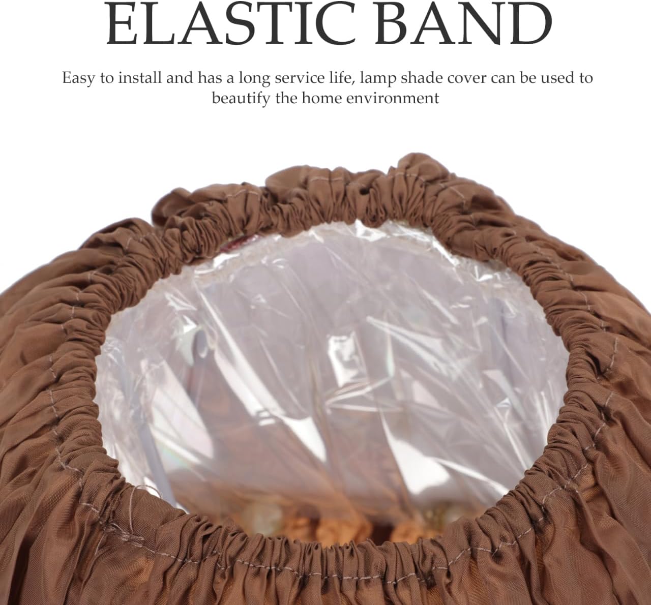 Cabilock Removable Washable Burlap Lampshade Cover 10.24X10.24 Inch Cloth Lamp Shade Cover Topper Soft Light Diffuser for Table Floor Wall Lamps