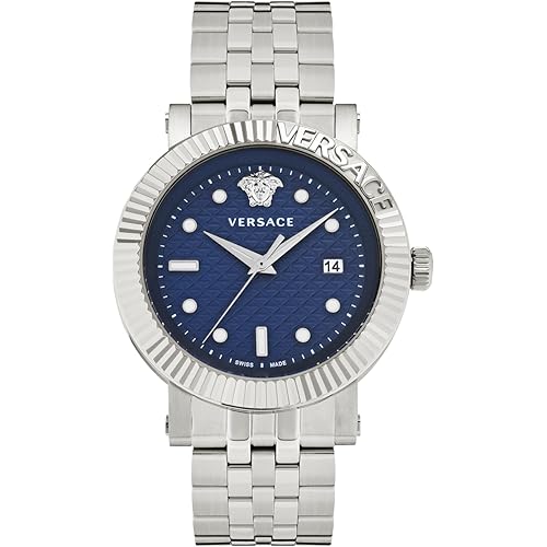 Versace V-Chrono Classic Collection Luxury Mens Watch Timepiece