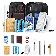 Ski Snowboard Tuning and Waxing Kit, 13/15 PCS Ski Wax Kit with 120V Waxing Iron, Snowboard Repair Kit Tuning Equipment with Universal Wax, Scraper, Ptex, Brush, Heavy Duty Carry Case