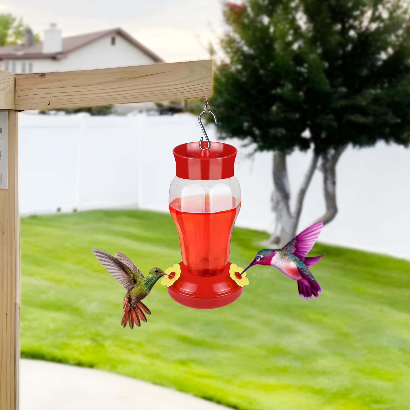 Amazon.co.jp: ハチドリフィーダー 屋外 吊り下げ流体 花 鳥の餌やり器