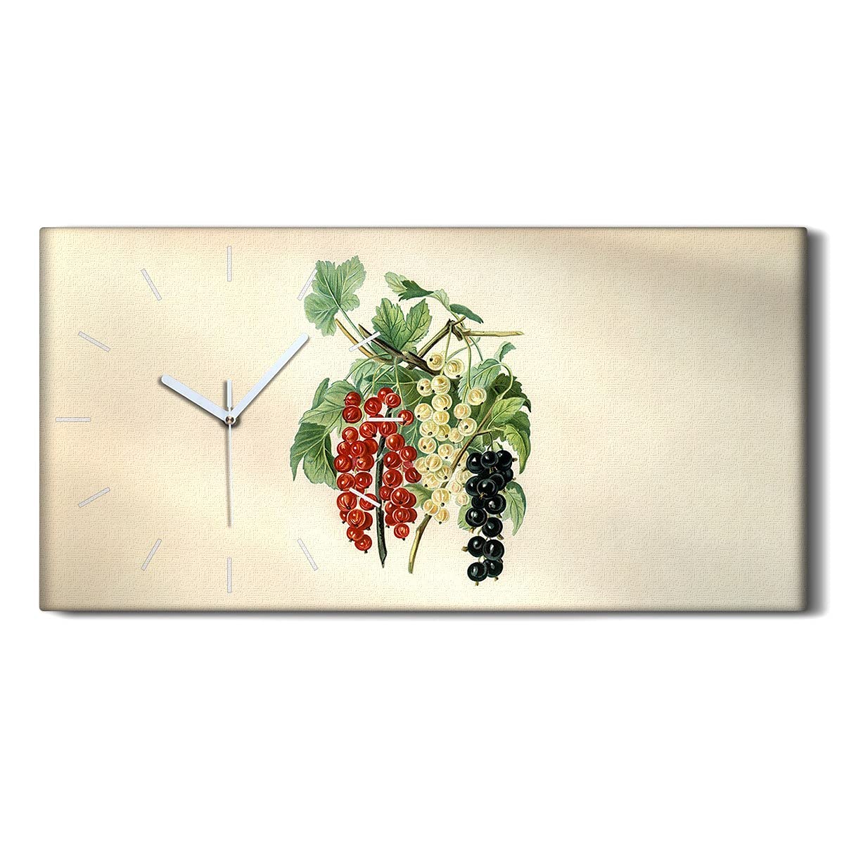 Horloge sur Toile sans Bruit Coloray 60x30cm pour En finir avec le Tic-Tac Horripilant dans la Chambre