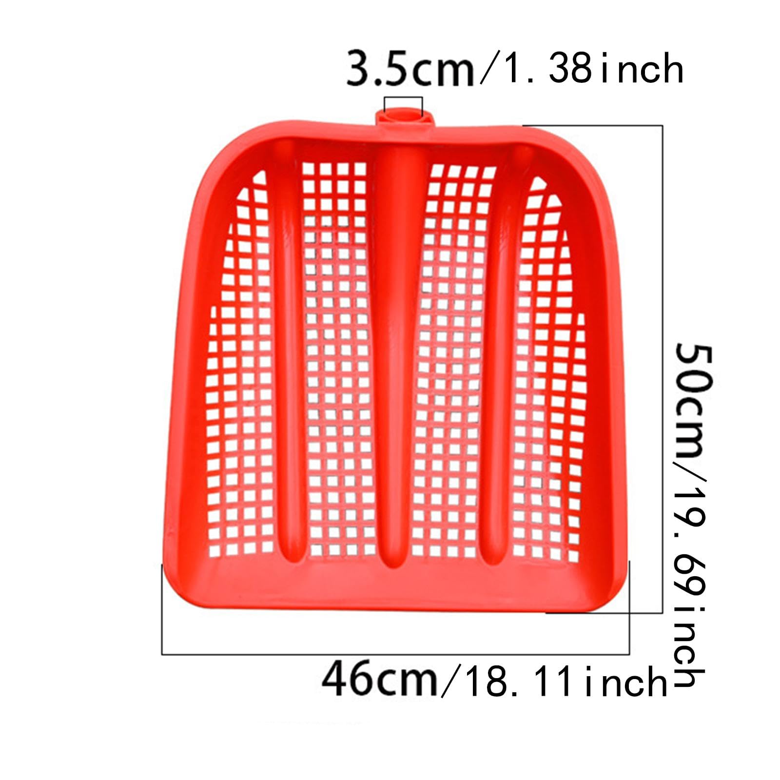 Sieve de Jardín con Malla Filtrante de PP Ideal para Tamizar Suelo Arena Piedras y Compost Adecuada para Bonsái Paisajismo y, Rojo