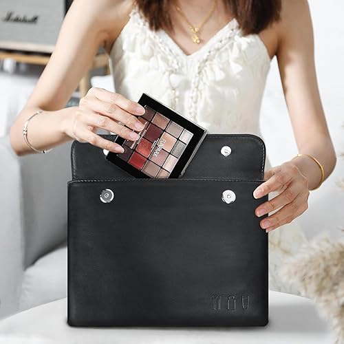 Miniatura 2 de Travel Makeup Bag, cosmetic travel bag Large Capacity Leather Cosmetic Bags for Women,Waterproof Portable Pouch Bag Make up Organizer