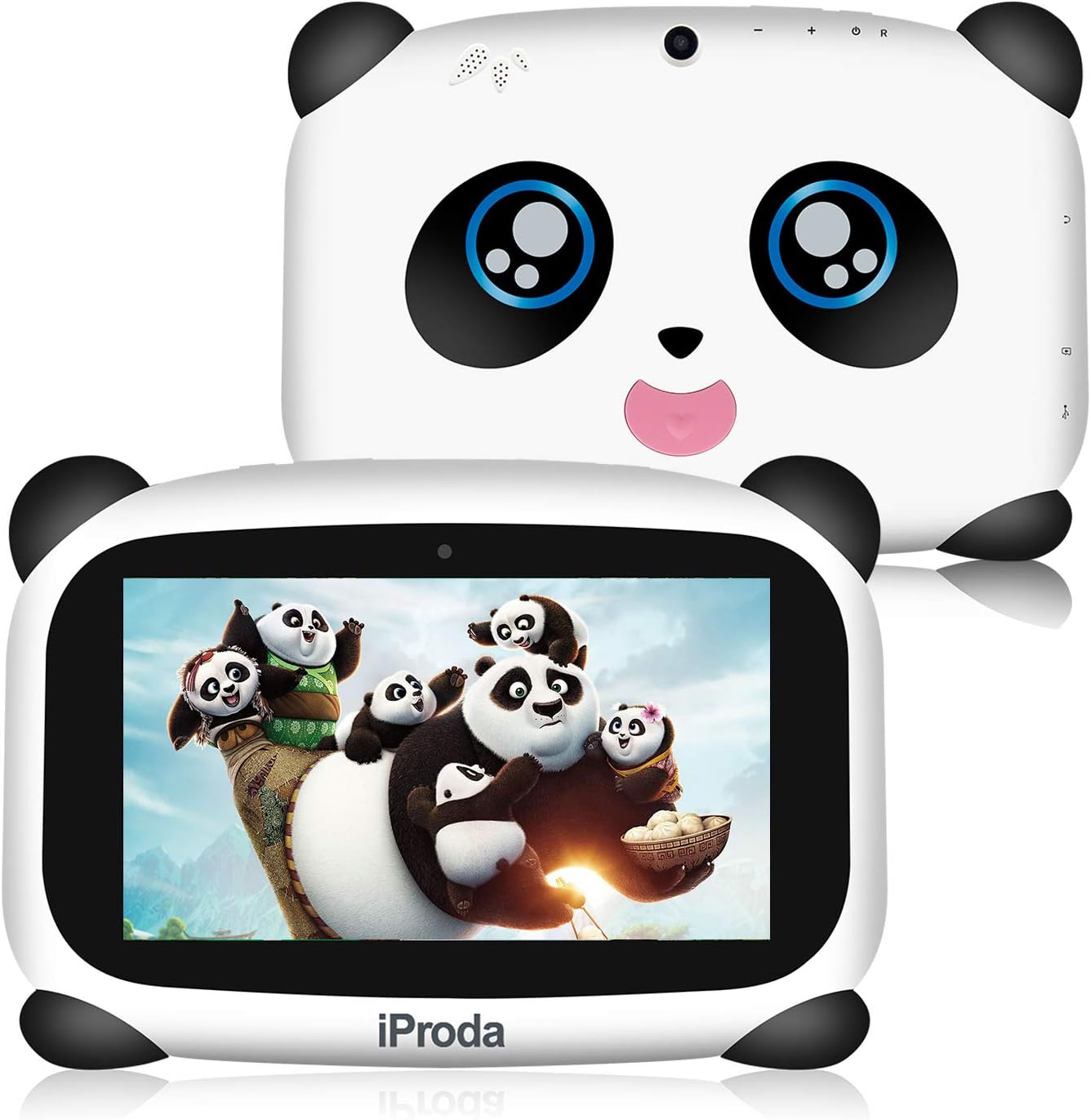 iProda Kids Tablet, 7 inch HD Display Android 9.0, Panda Toddler Tablet with 2GB RAM & 16GB ROM, Educational Games, Parental Controls, Best Gift for Kids