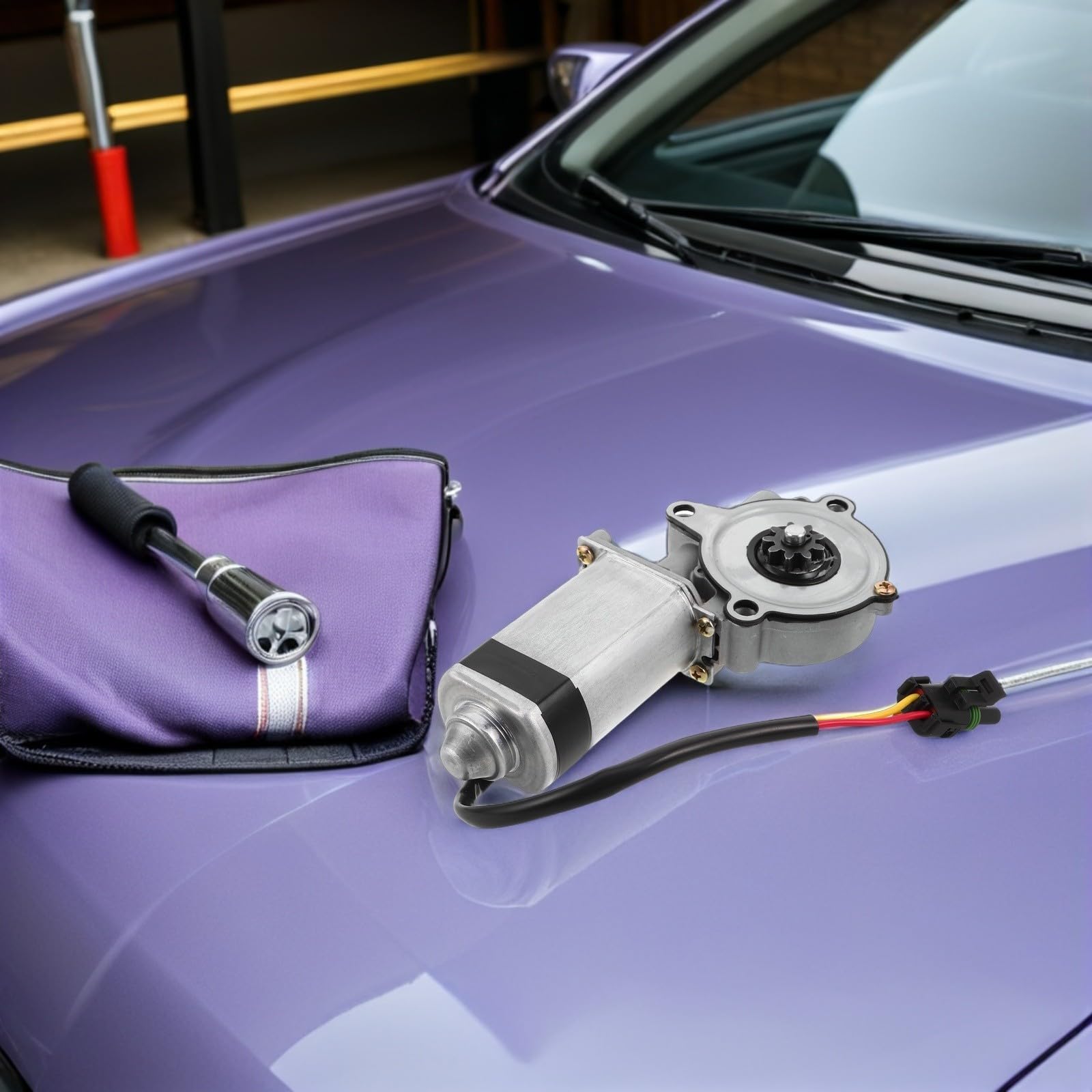 Zerodeko Moteur de Marchepied pour Camping-Car, Moteur DC Argenté Métal