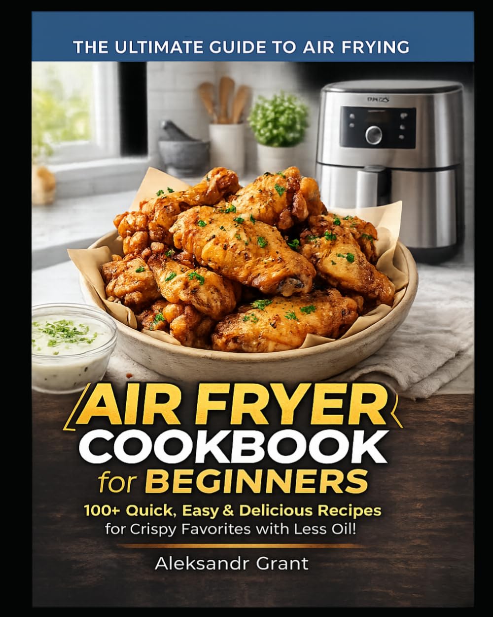 AIR FRYER COOKBOOK for BEGINNERS.100+ Quick, Easy & Delicious Recipes for Crispy Favorites with Less Oil