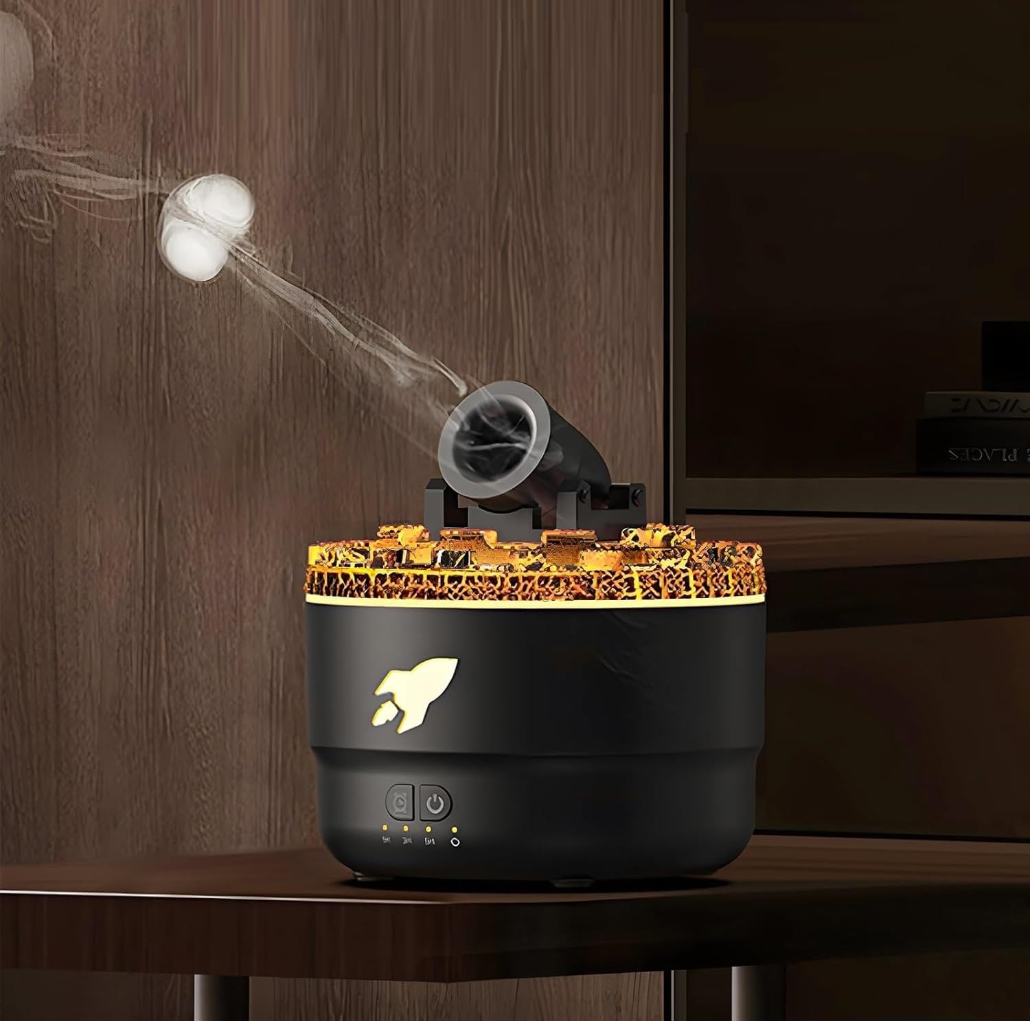 Cannon Blast Aroma Humidifier, 280ML Aromatherapy Humidifier with 7 Colors LED Light, 2 Spray Modes, Timer Function, USB-Powered Silent Desktop Diffuser for Bedroom, Office-image-10
