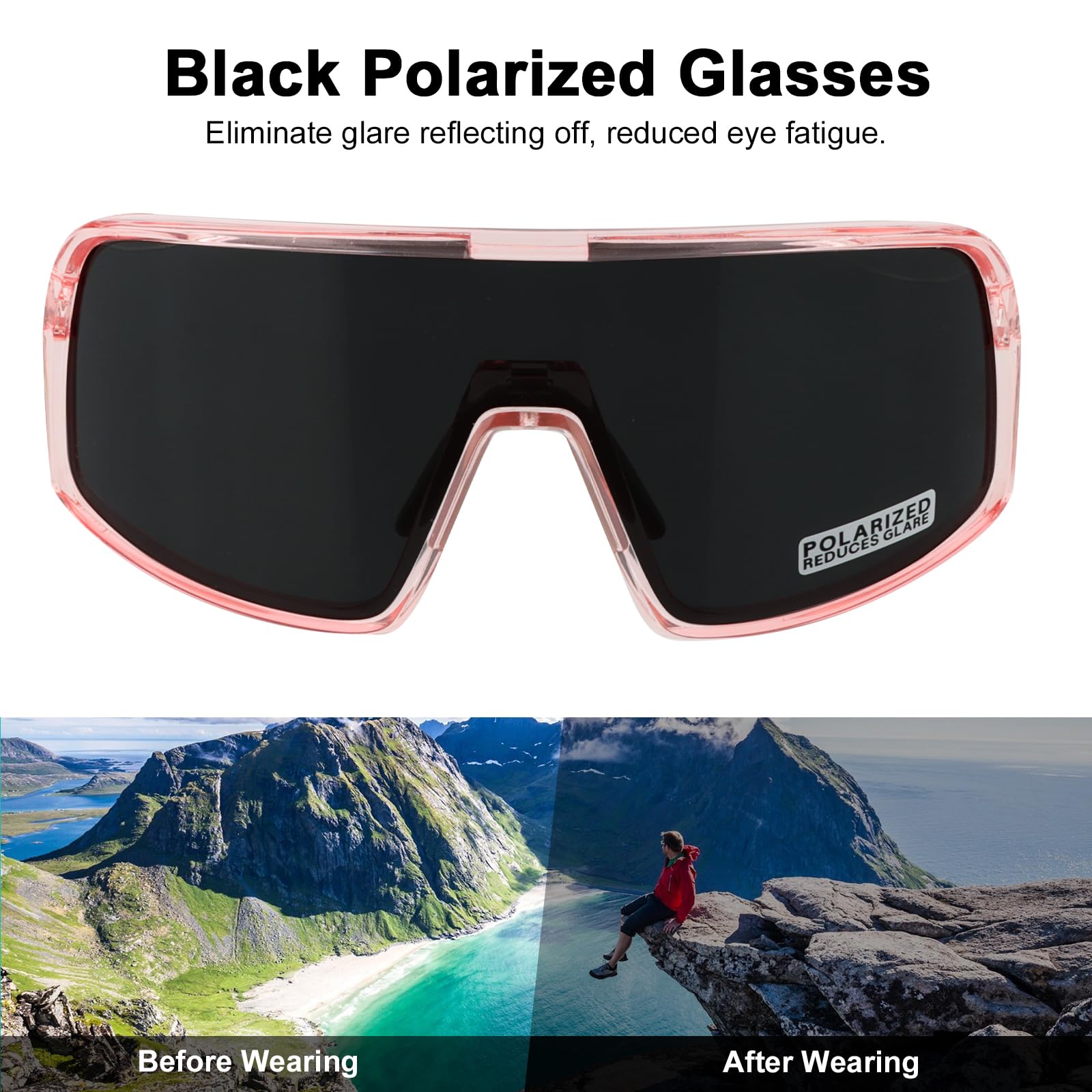 ToopMount Ski Goggles with Hard Case, Over The Glasses Snow Goggles, Anti Fog Anti Glare Adjustable Strap - Image 4