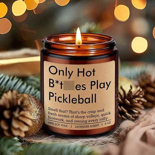 Miniatura 8 de LEADO Velas, regalos de pickleball para mujeres, hombres, 2025 divertidos regalos de Navidad, regalos de cumpleaños para amantes del pickleball,