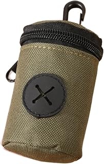 Genérico Dog Poo Holder - With Zipper And Portable Packaging, Dog Poo Bags And Exercise, For Indoor Outdoor, Travel, Camping, Medium Pets