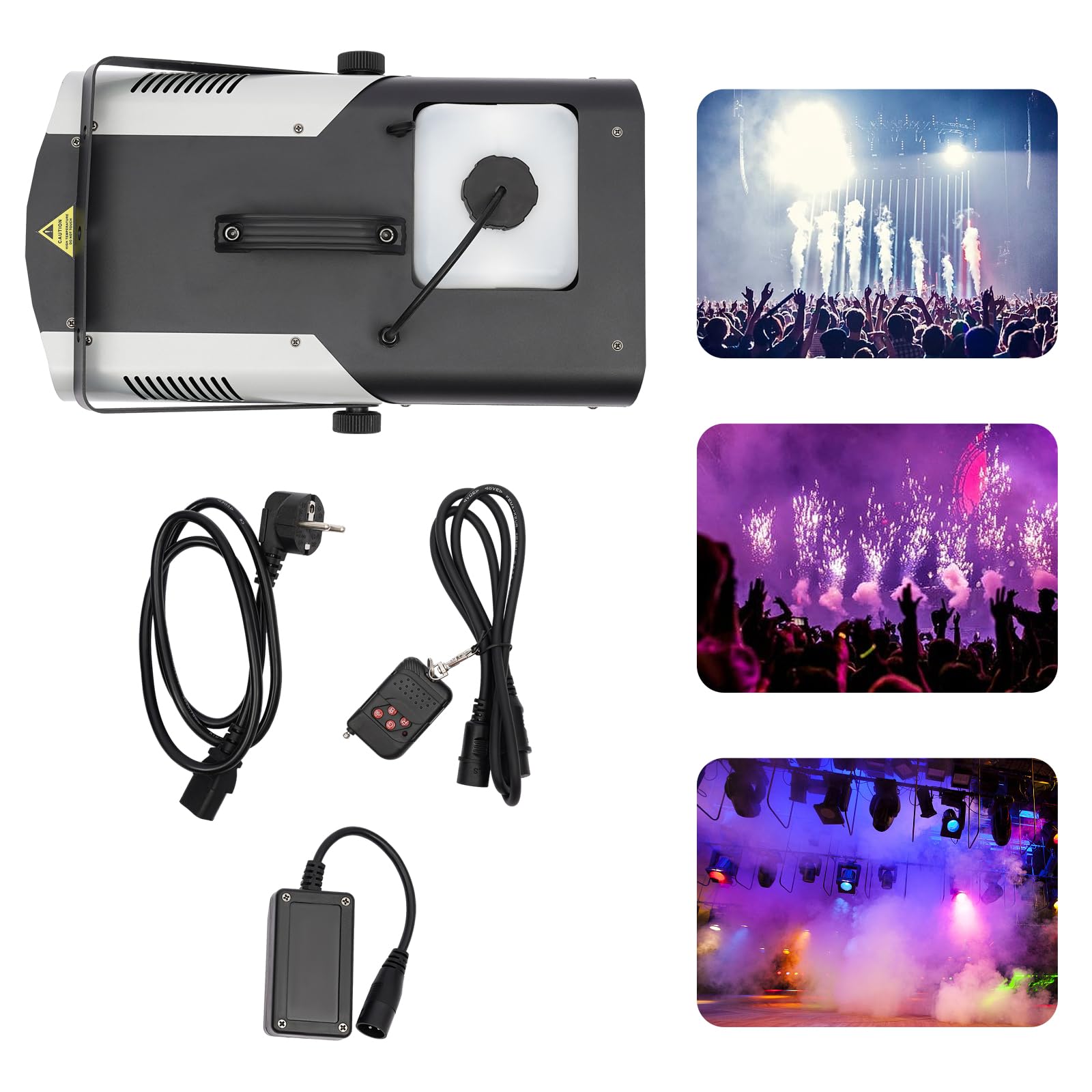 1500W Máquina de humo de control remoto con luces LED | Cool y Hermosa Máquina de niebla Equipo de escenario | Bar Fiesta Sala privada Boda Halloween espectáculos DJ