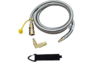 7FT LP Quick Connect Propane Hose for RV to Grill - Propane...