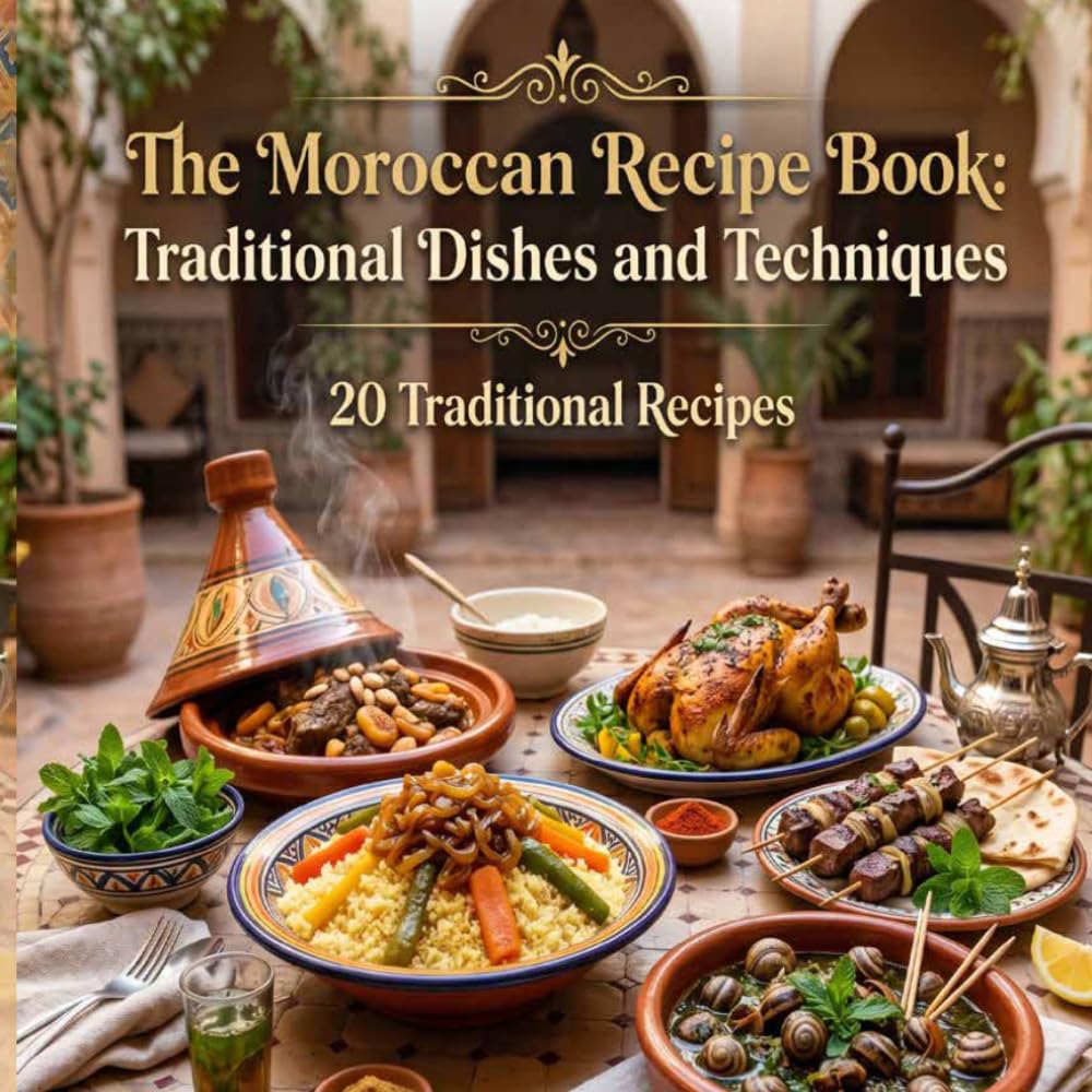 The Moroccan Recipe book Traditional Dishes and Techniques: A Culinary Journey Through the Flavors of North Africa