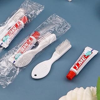 Disposable Toothbrushes with Toothpaste Mini Pack of 30,White Individually Wrapped Mini Disposable Travel Toothbrush Kit Bulk for Homeless,Psychiatric Hospitals,Shelter,Hotel,Charity