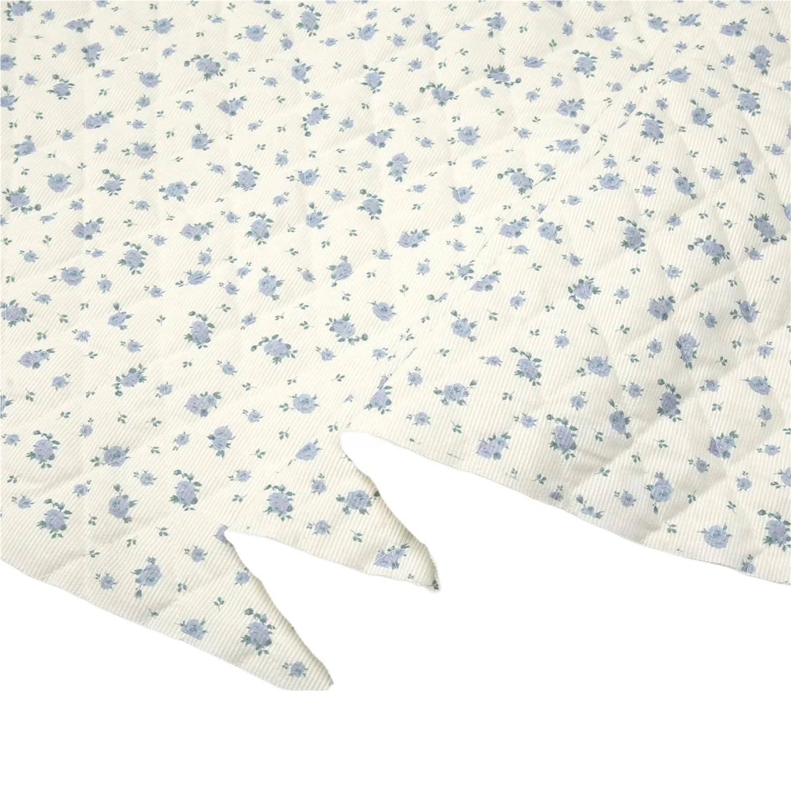 Tela Acolchada Tela acolchada de pana con estampado floral