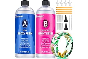Teexpert Epoxy Resin Crystal Clear for Resin Epoxy Supplies