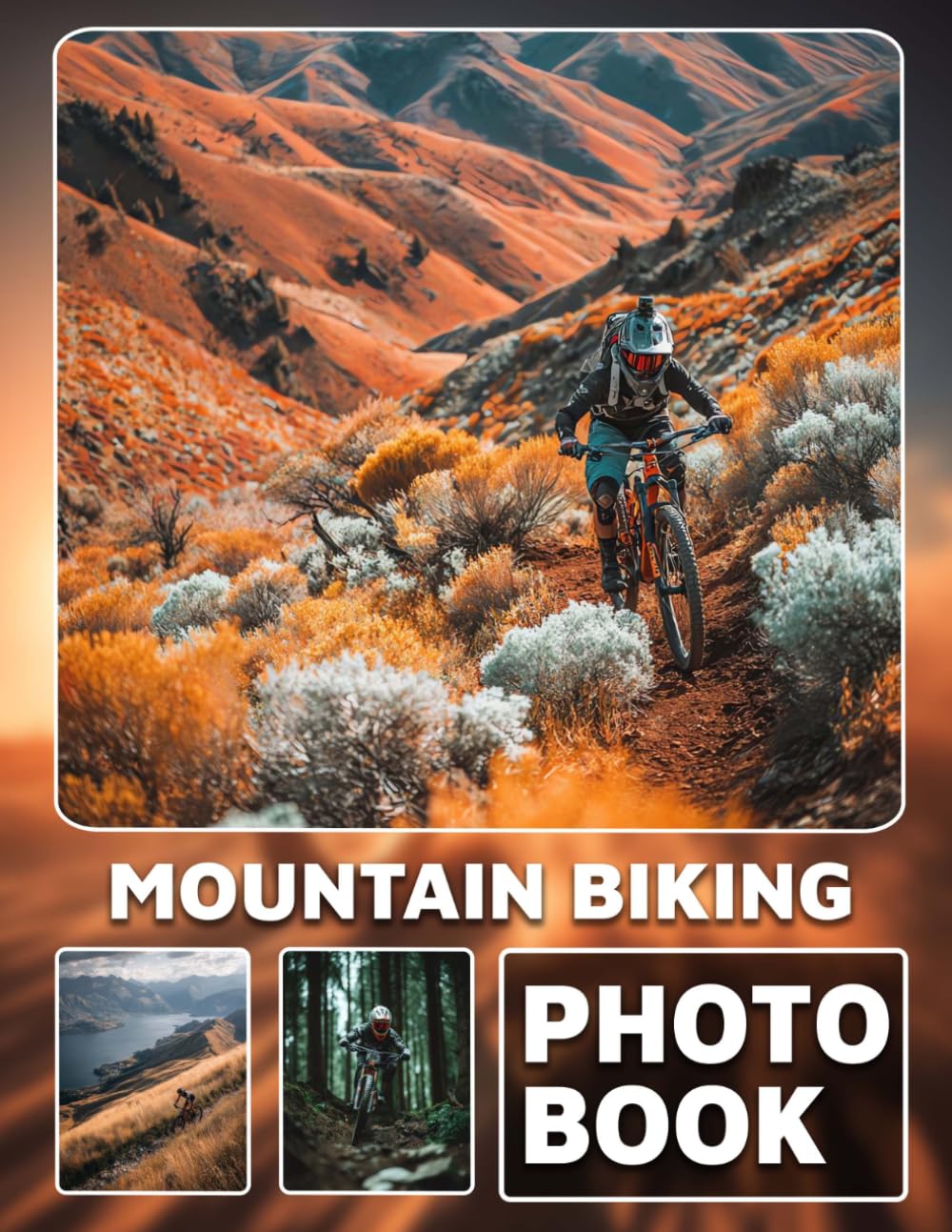 Mountain Biking Photo Book: Photo Album Collection With 40 Images Capturing the Thrills and Adventures of Mountain Biking Trails