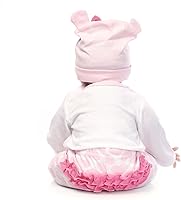 Vista 3 de Muñecas Reborn Ropa de bebé, trajes rosas para muñecas Reborn de 20 a 22 pulgadas, conjuntos de ropa de bebé