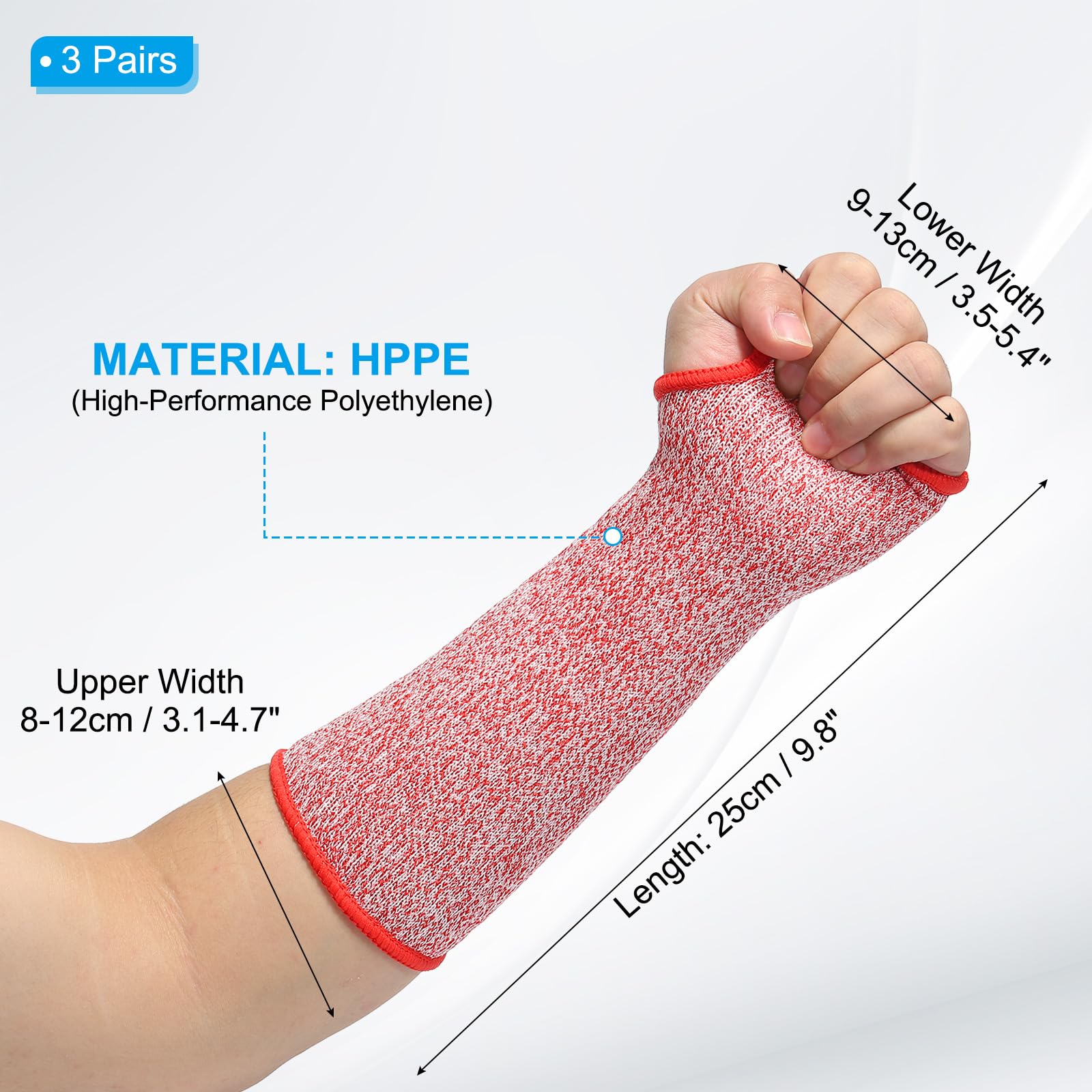PATIKIL 10 Inch Cut Resistant Sleeve - Image 2