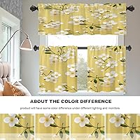 Vista 750 de Cenefas de cocina modernas con patrón de cobre marrón dorado para ventanas, cenefas opacas abstractas de marcas de arañazos y cortinas opacas