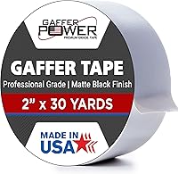 Vista 11 de Gaffer Power Cinta Gaffer de Grado Profesional Real, Fabricada en los Estados Unidos, Cinta Gaffer de Servicio Pesado, No Reflectante, Multiusos.