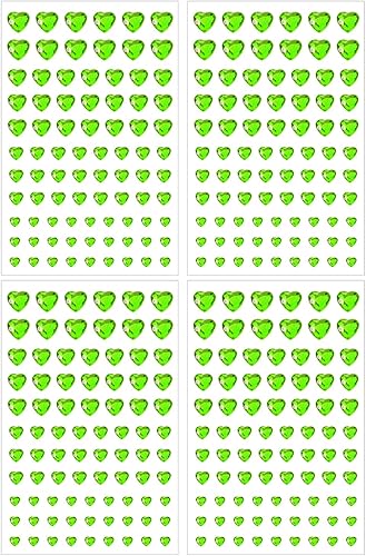 Vista 31 de Shapenty 4 tamaños de diamantes de imitación acrílicos de corazón de 0.236 pulgadas, 0.315 pulgadas, 0.472 pulgadas, 0.472 pulgadas, 0.472 pulgadas