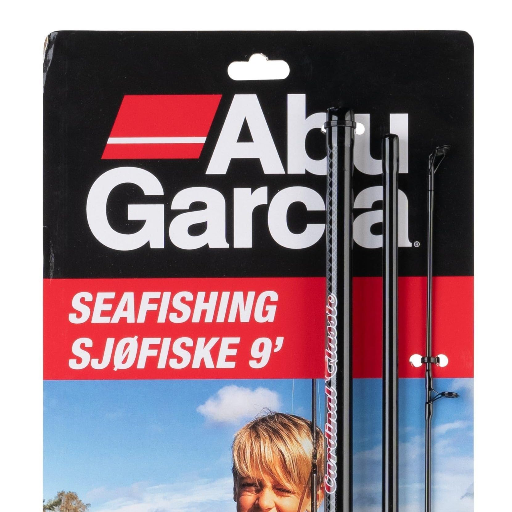 Abu Garcia Cardinal Sea Fishing 3-częściowy wędka z klasycznym kołowrotkiem z tyłu 50 - czarny, 2,7 m