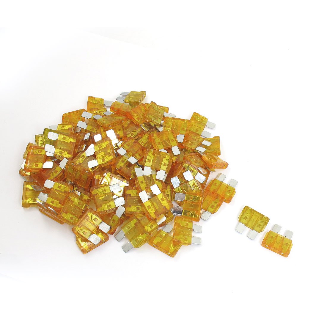 Fusibles à lame de taille moyenne 5A orange transparents avec boîtier haute conductivité