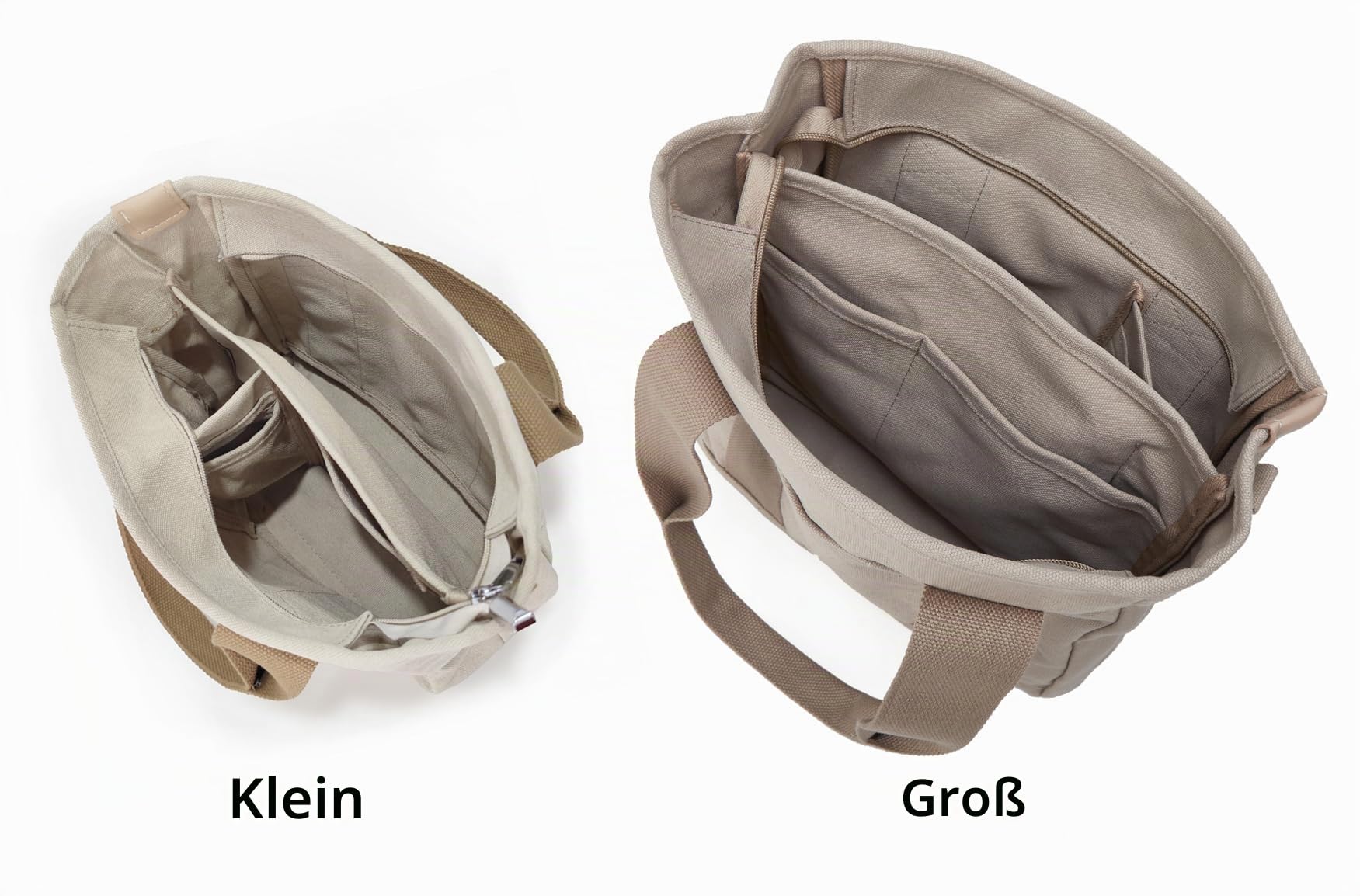 Kleine Tragetasche mit Reißverschluss für Damen, Canvas, Umhängetasche, Umhängetasche, Hobo-Tasche, Kuriertasche 2023