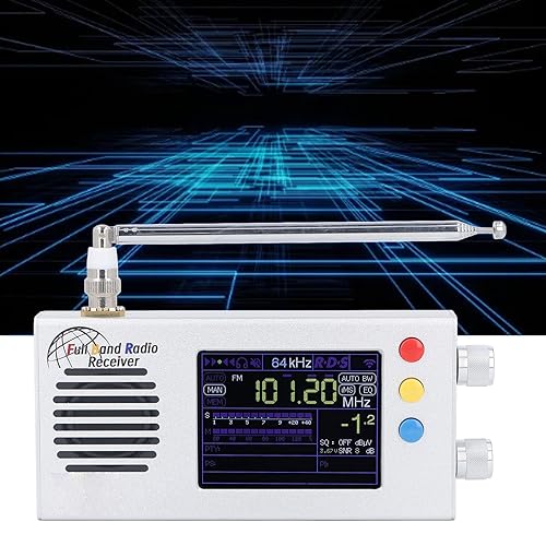 Miniatura 9 de TEF6686 V1.18 Receptor de radio de banda completa, estructura optimizada duradera, batería de larga duración, para radio estéreo digital AM FM