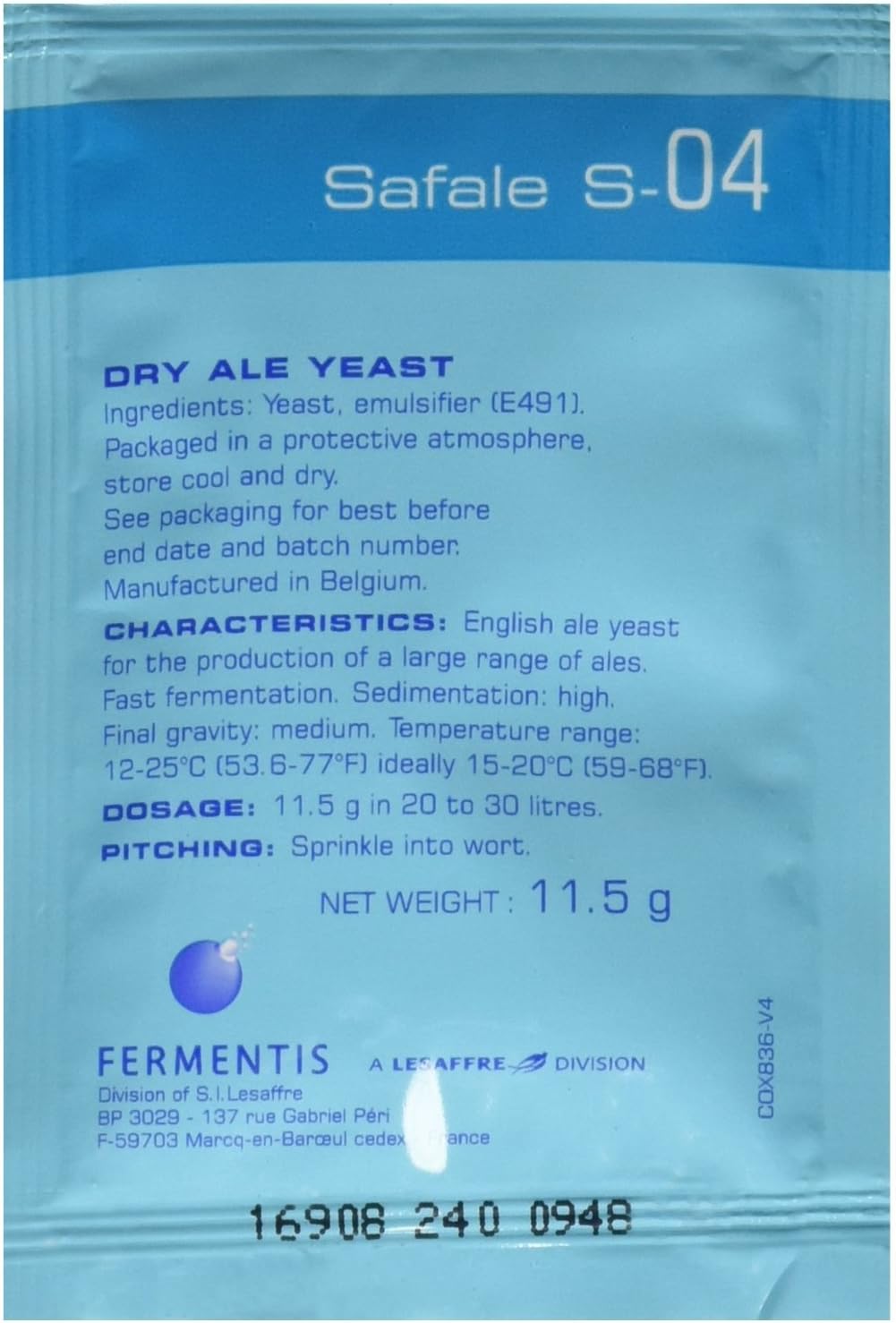 Safale S-04 (3 ct.11.5 g Packs)