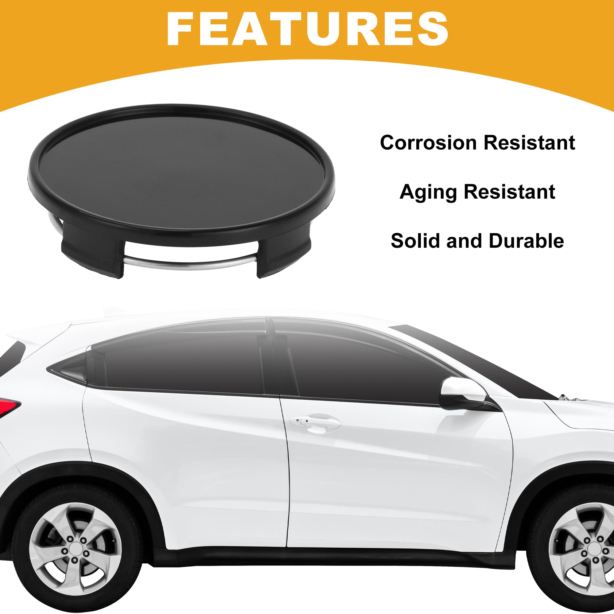 1 Pc 65mm 2 56 OD - Universal Car Wheel Hub Center Caps - Auto Hub Covers Automotive — view 2