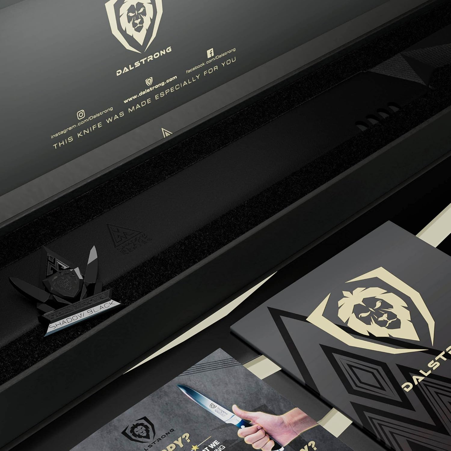 DALSTRONG Slicing & Carving Knife - 14" - Shadow Black Series - Black Titanium Nitride Coated - High Carbon - 7CR17MOV-X Vacuum Treated Steel- Sheath - NSF Certified: Home & Kitchen