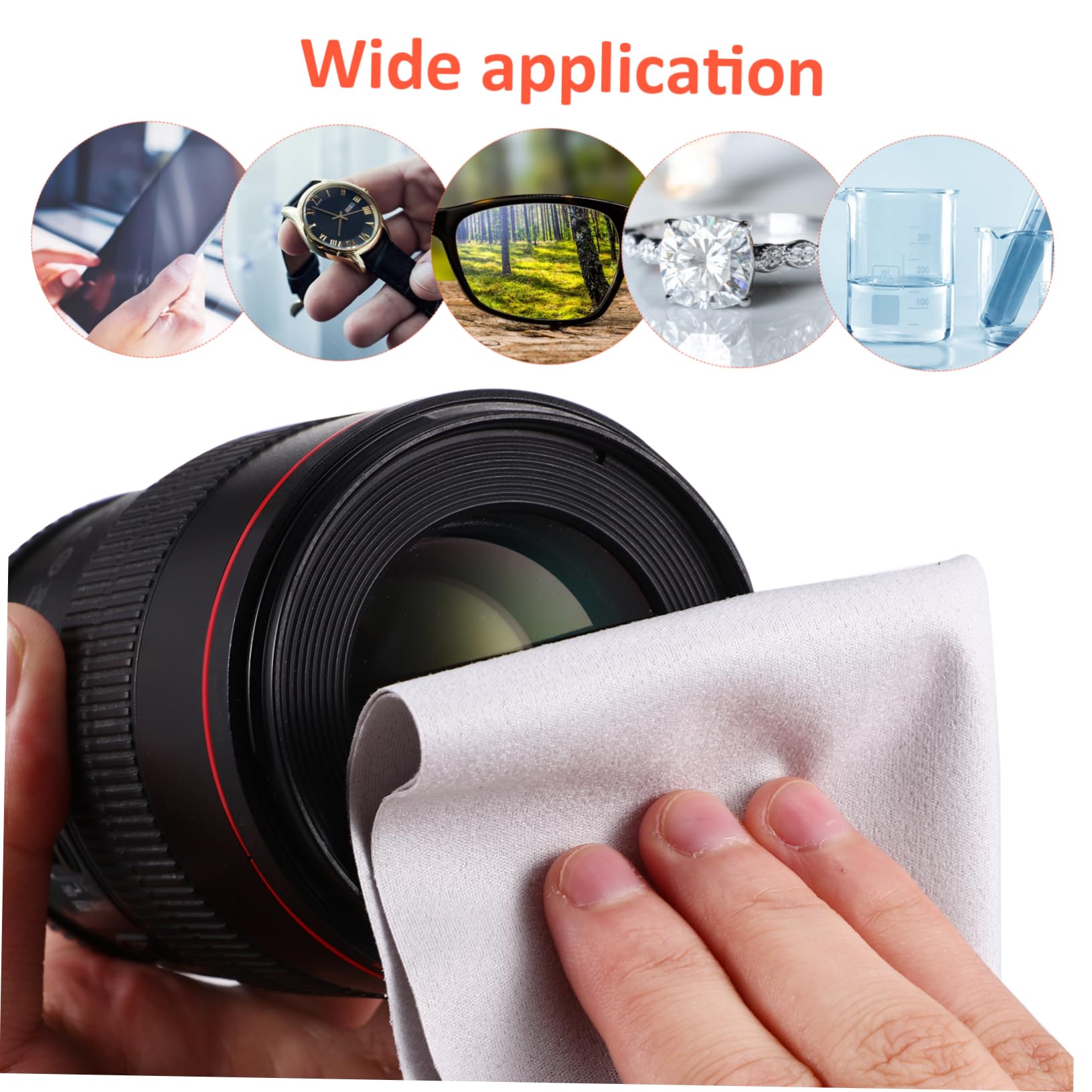 Healeved 20pezzi Panno in Microfibra Per Pulizia Schermo Panno Per Pulizia Occhiali Kit Occhiali Panni Microfibra Asciugatura Rapida Portatile