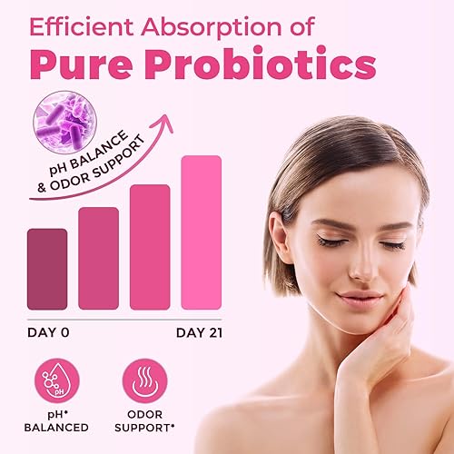 Miniatura 4 de Gomitas probióticas femeninas para mujeres con olmo resbaladizo y prebióticos, apoya el equilibrio del pH, la salud digestiva e inmunológica, sabor