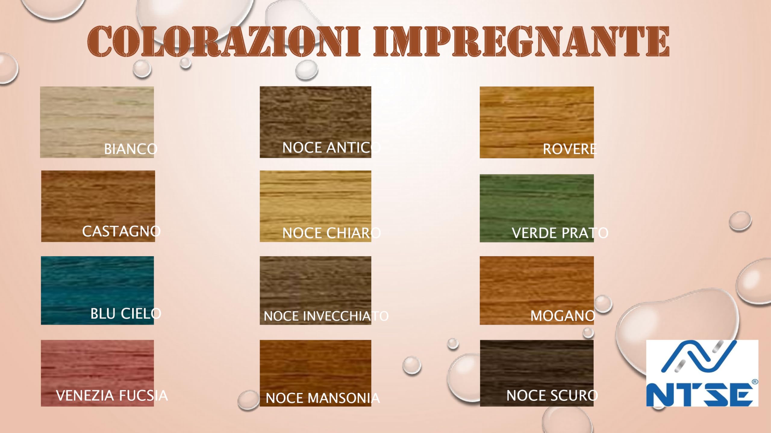 IMPREGNANTE PER LEGNO A BASE D'ACQUA (Noce chiaro, LT 5)
