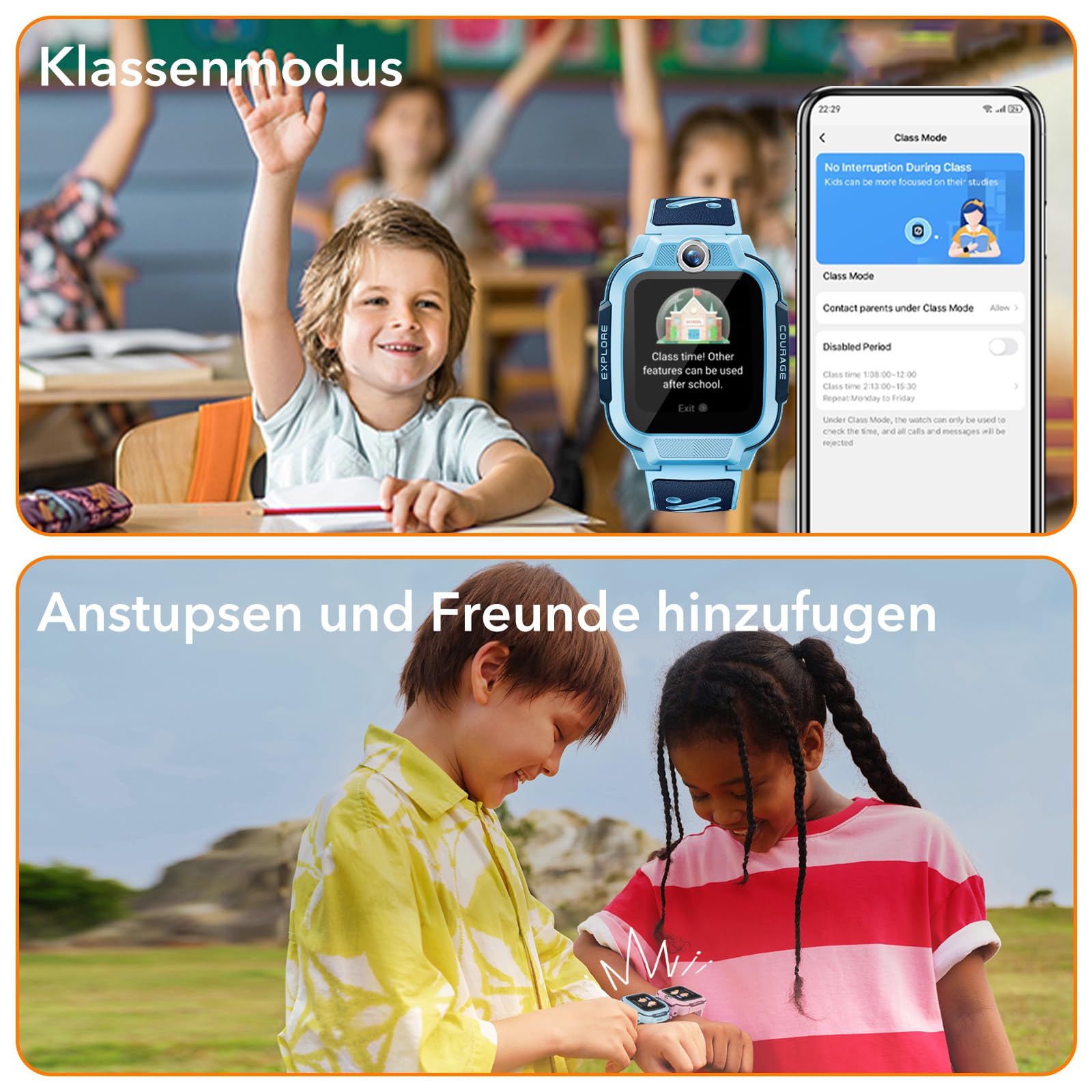 imoo Z3 Kinder Smartwatch mit GPS mit SIM,Videoanruf Kinderuhr Mädchen Rosa | Kids Smartwatch,IP68 Schwimmen Wasserdicht,256M+8G,Familie Freunde Chat,1.5",SOS,Fremdanruf-Sperre,Kamera,1-2 Tage Nutzung