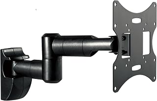 RICOO TV Wandhalterung Schwenkbar Fernseher Halterung Schwenkarm für 32-55 Zoll Fernsehhalterung für Wand S2822 Wand-Halter Neigbar Flach OLED Curved Fernseh-Arm bis 30 Kg & VESA 200 x 200 mm