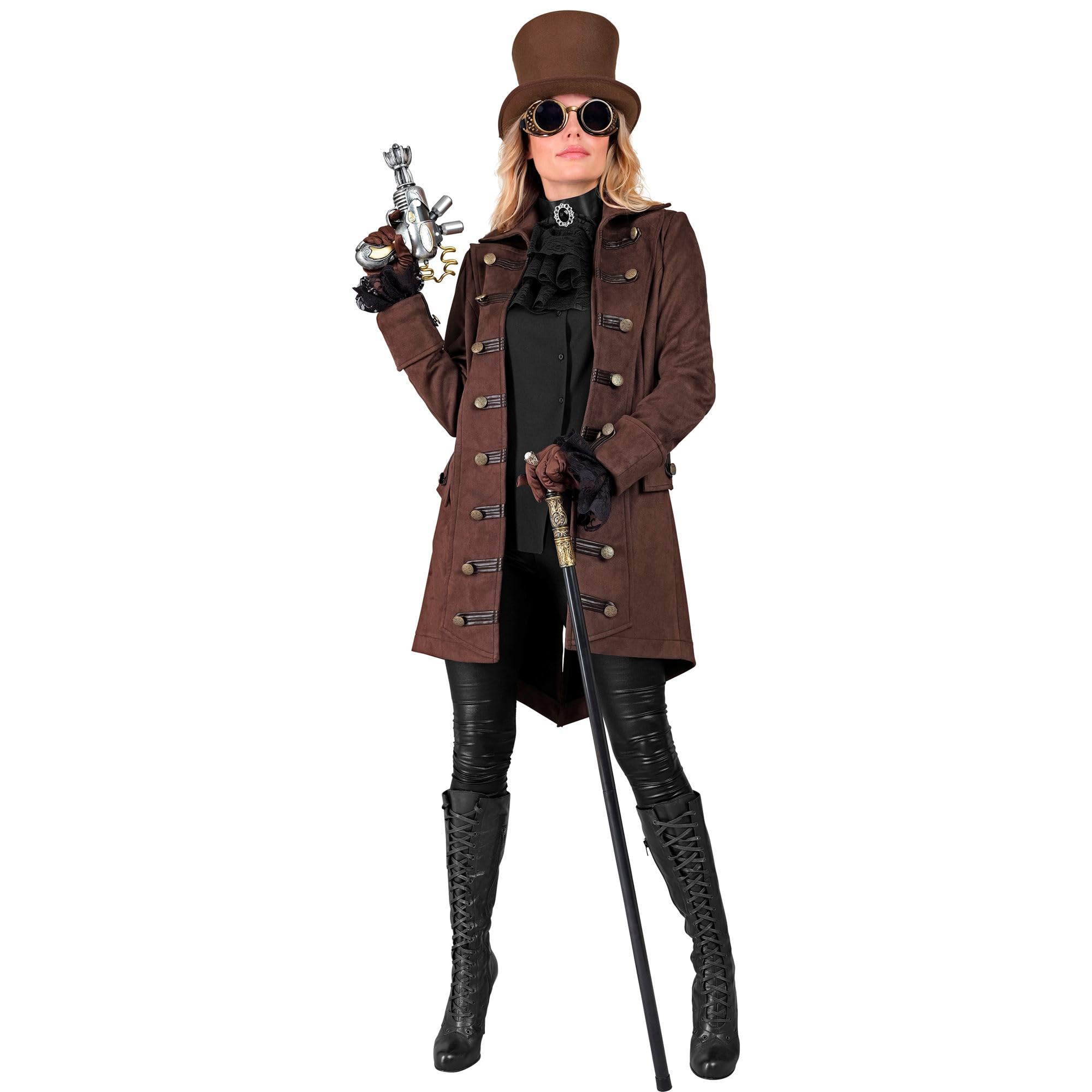 W WIDMANN MILANO Party Fashion - Historyczny płaszcz dla kilku postaci, kostiumy pirackie, steampunkowe, karnawałowe