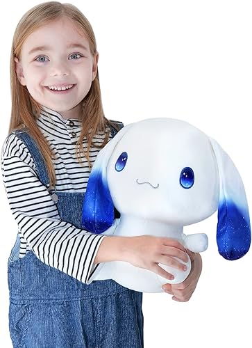Bibiamxi Juguete de peluche Cinnamoroll Kawaii de peluche de dibujos animados con ojos estrellados de canela 12 pulgadas juguetes de peluche Sanrio