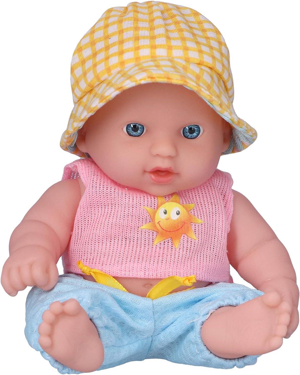 Drfeify 8 Inch Reborn Baby Doll,Full Body Newborn Baby Dolls,Soft Baby Girl Dolls